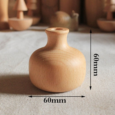 Vaso madeira 6cm